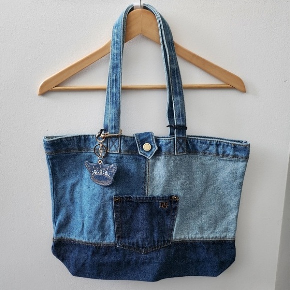 Handbags - Stylish Denim Tote Bag